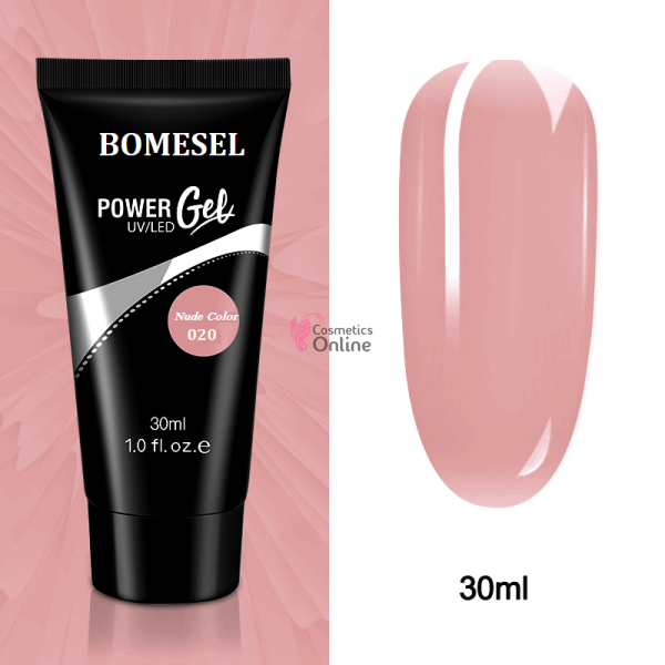 PolyAcril Gel UV/ LED pentru unghii false BOMESEL de 30 ML - 020 Nude Color